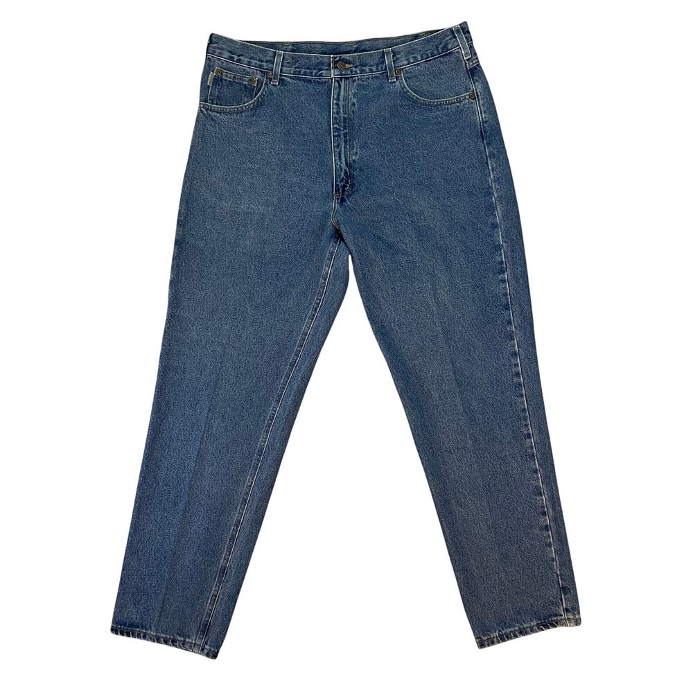Carhartt B17 DST Relaxed Fit Tapered Leg Jeans Mens 40x34 Dark Stone Cotton